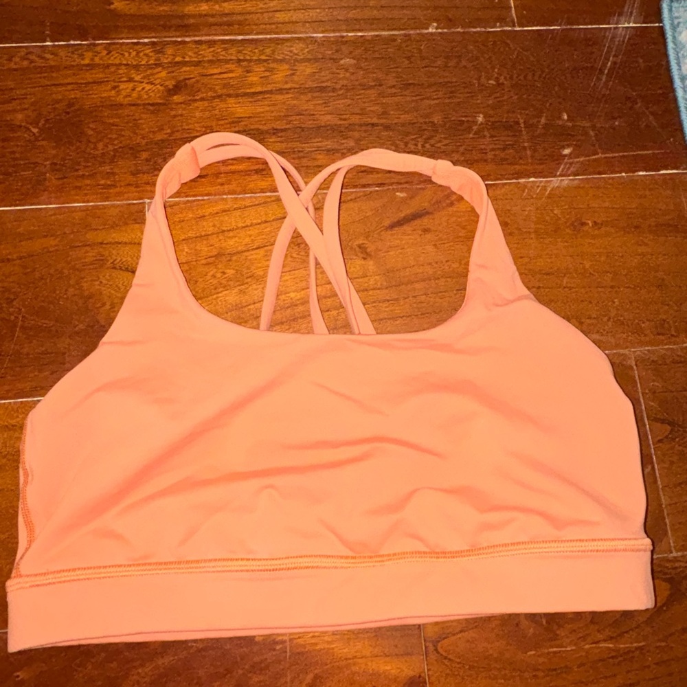 Lululemon energy bra in golden apricot size 8
